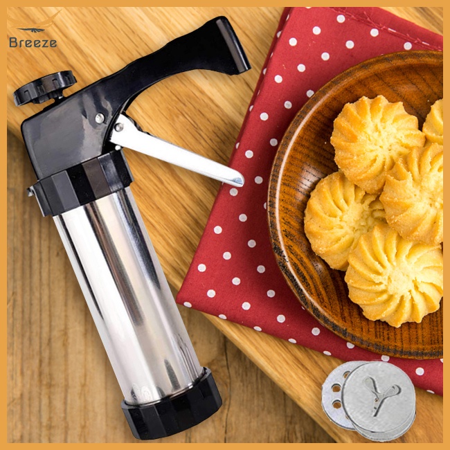 Bộ Dụng Cụ Làm Bánh Quy 13 Đĩa Và 8 Đầu Phun Bằng Thép Không Gỉ