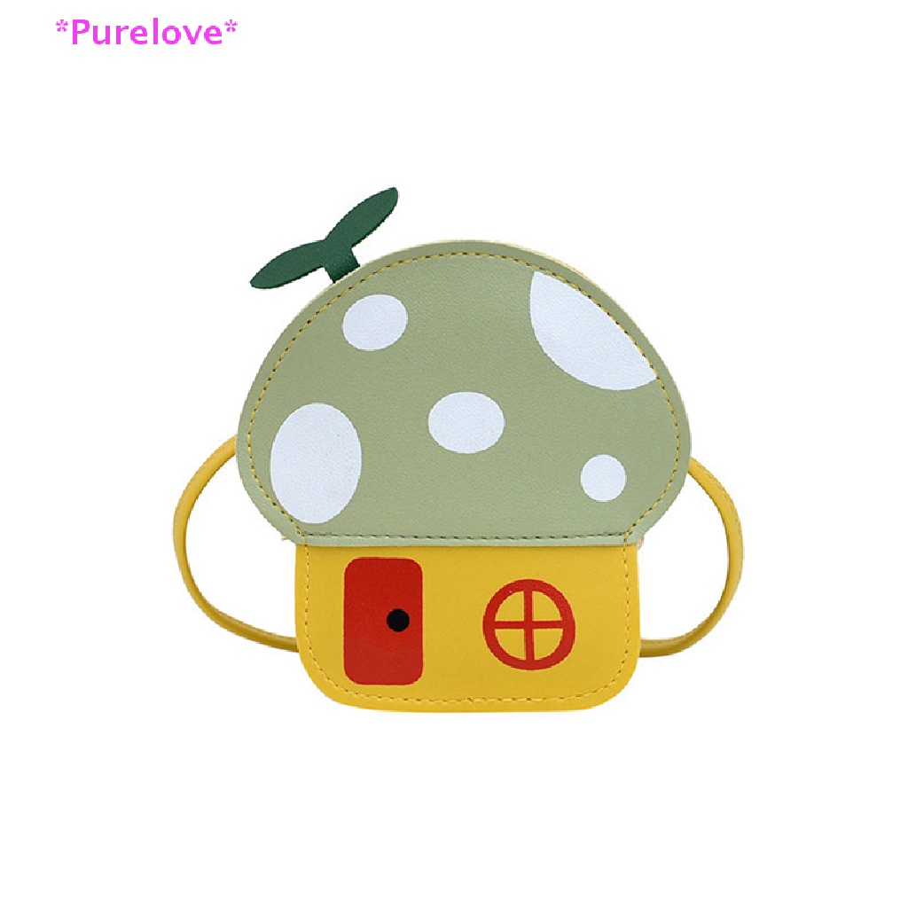 1 Túi Đeo Chéo Da PU Họa Tiết Hoạt Hình Đáng Yêu Dành Cho Bé Gái Mới