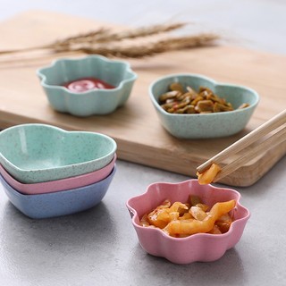 Đĩa Đựng Thức Ăn Mini Hình Trái Tim Bằng Lúa Mạch Dễ Thương