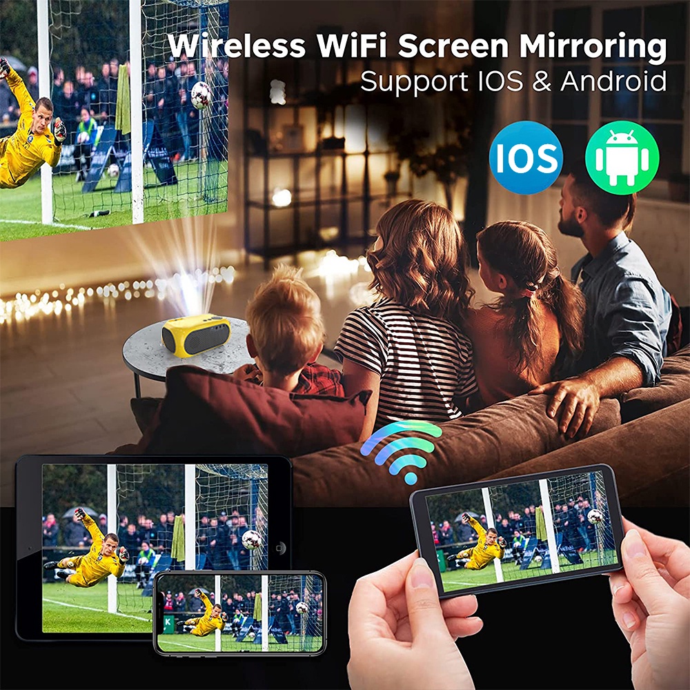 Máy chiếu mini M24 LED Portable Beamer Tương thích với HDMI USB 640 * 480P Hỗ trợ 1080P Video Projetor Quà tặng trẻ em