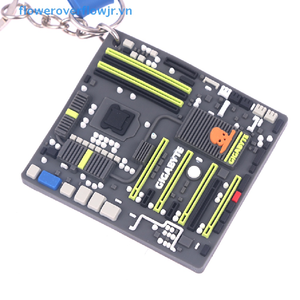 Fjr Móc Khóa Hình Bo Mạch Chủ Mini Sáng Tạo Phụ Kiện Ba Lô Ô Tô