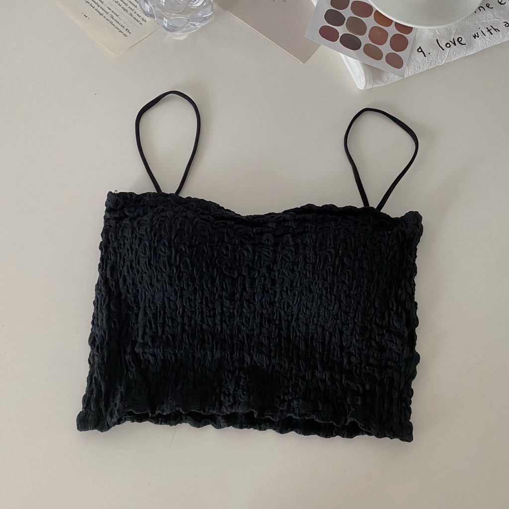 Áo Ống Màu Trơn Có Mút Đệm Ngực Thoáng Khí Gợi Cảm NRVP 2023