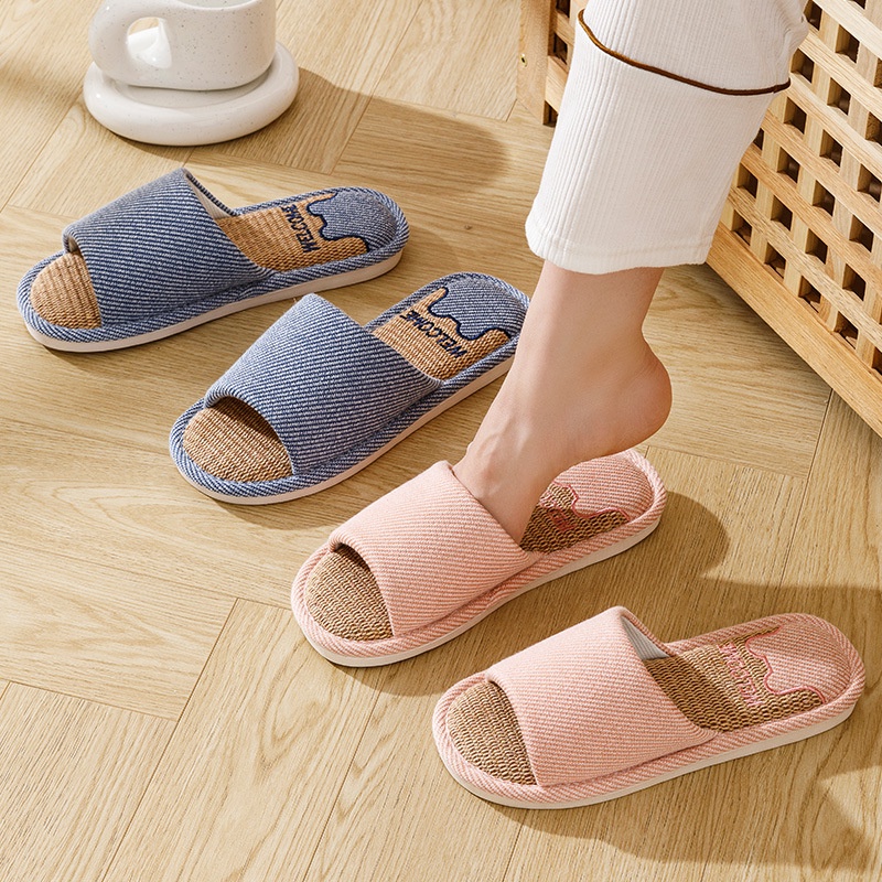 Dép Lanh Đi Trong Nhà Chống Trượt Thấm Hút Mồ Hôi Thời Trang Xuân Hè Cho Nữ