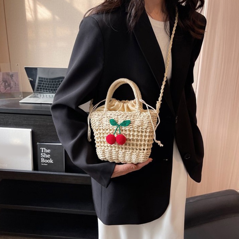 Túi Đeo Chéo Vai Đan Rơm Đựng Điện Thoại Dành Cho Nữ Đi Du Lịch Biển Mùa Hè