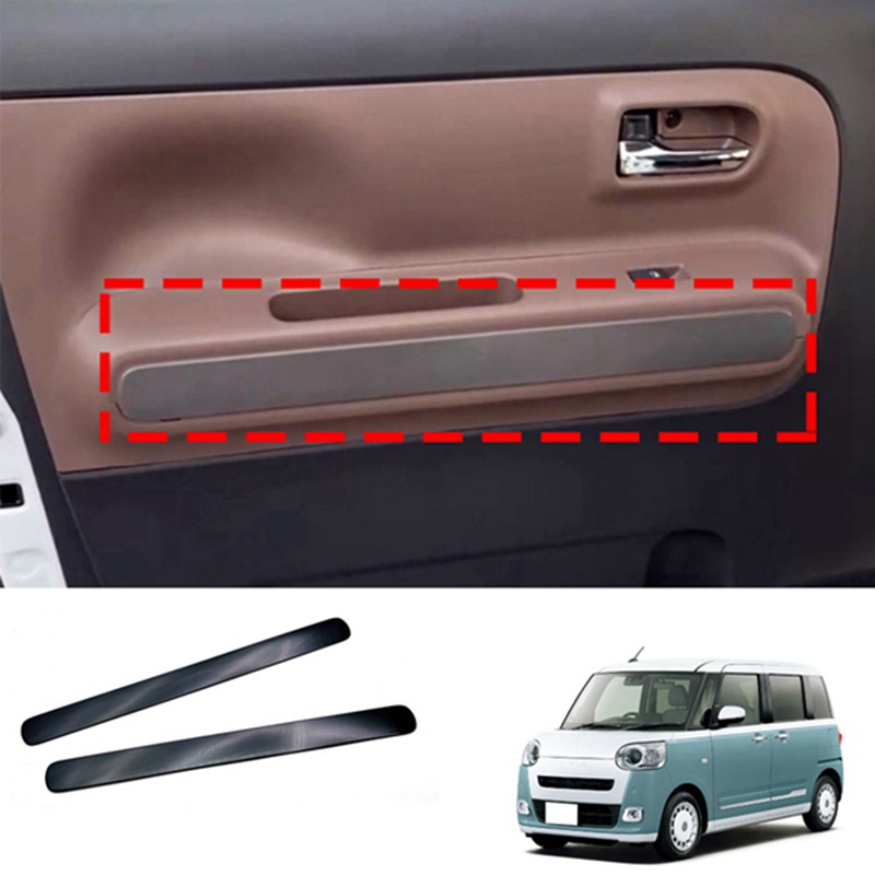 Set 2 Dải Dán Cửa Màu Bạc Nhám Cho Daihatsu CANBUS LA850S LA860S 2023 +