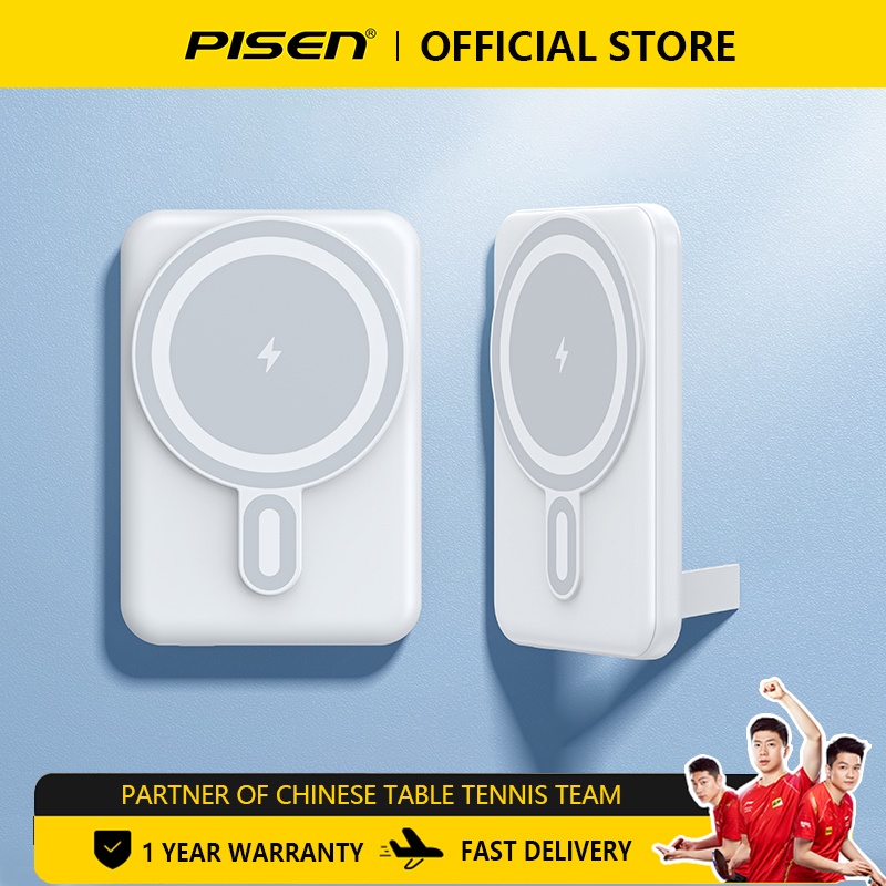 Sạc Dự Phòng Pisen 10000mAh Không Dây Mini Mag-Nơ Lửng Sạc Nhanh Cho IP 14 13 12 Pro Max