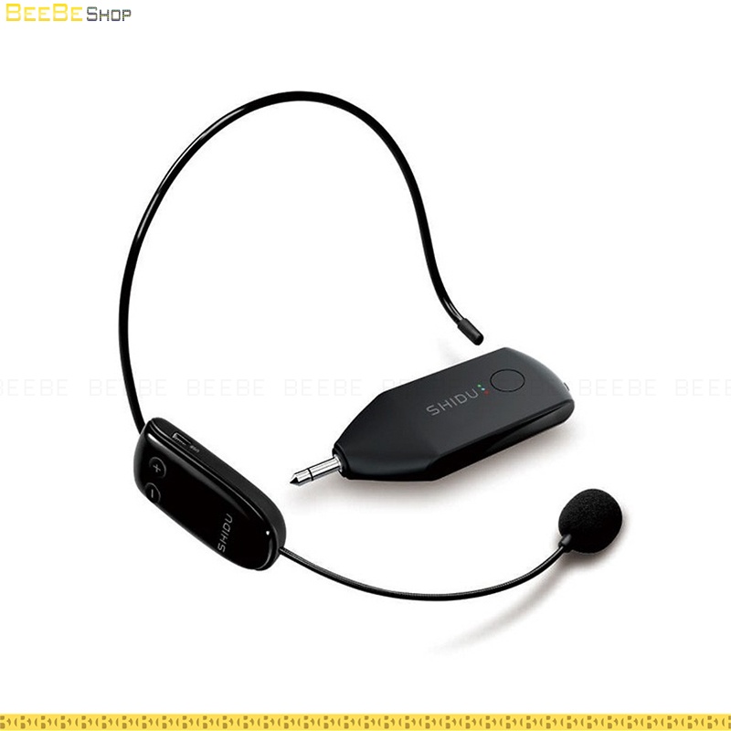Micro Cài Tai Shidu U8 - Không Dây UHF Cho Máy Trợ Giảng, Amply, Loa Kéo