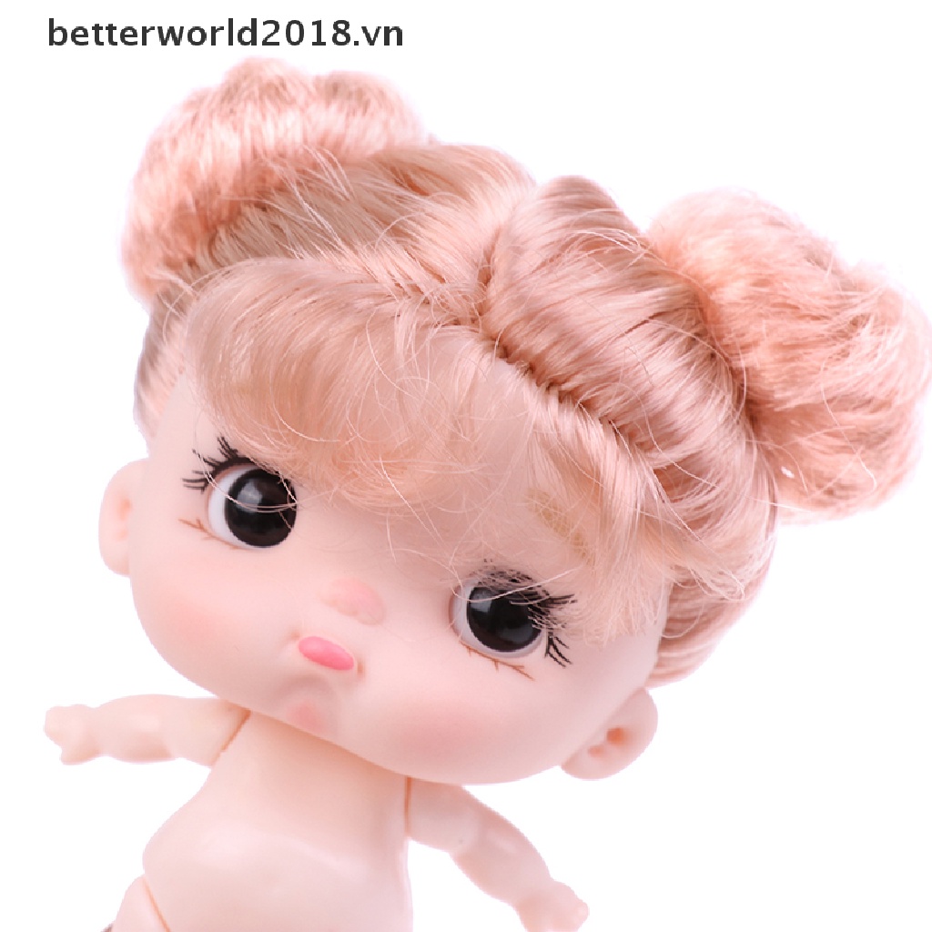 Búp Bê Đồ Chơi Mini 8.8CM Hình Mặt Cô Gái Dễ Thương DIY
