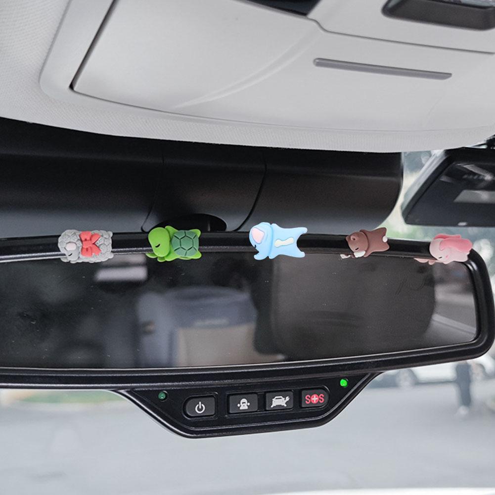 [COD] Đồ Trang Trí Xe Hơi Mini Hình Gấu / Rùa / Voi / Thỏ / Cừu Hoạt Hình C1K7