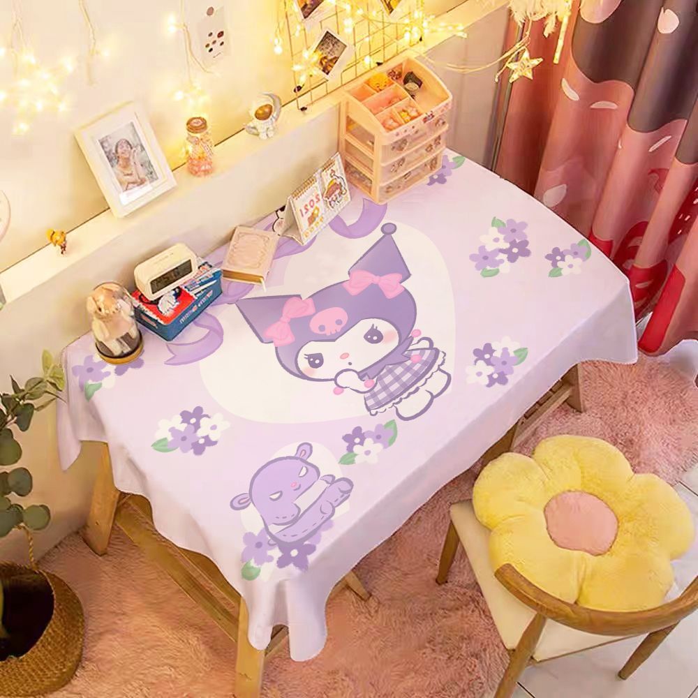 Khăn Trải Bàn Họa Tiết Hoạt Hình Chó Cinnamon Đáng Yêu