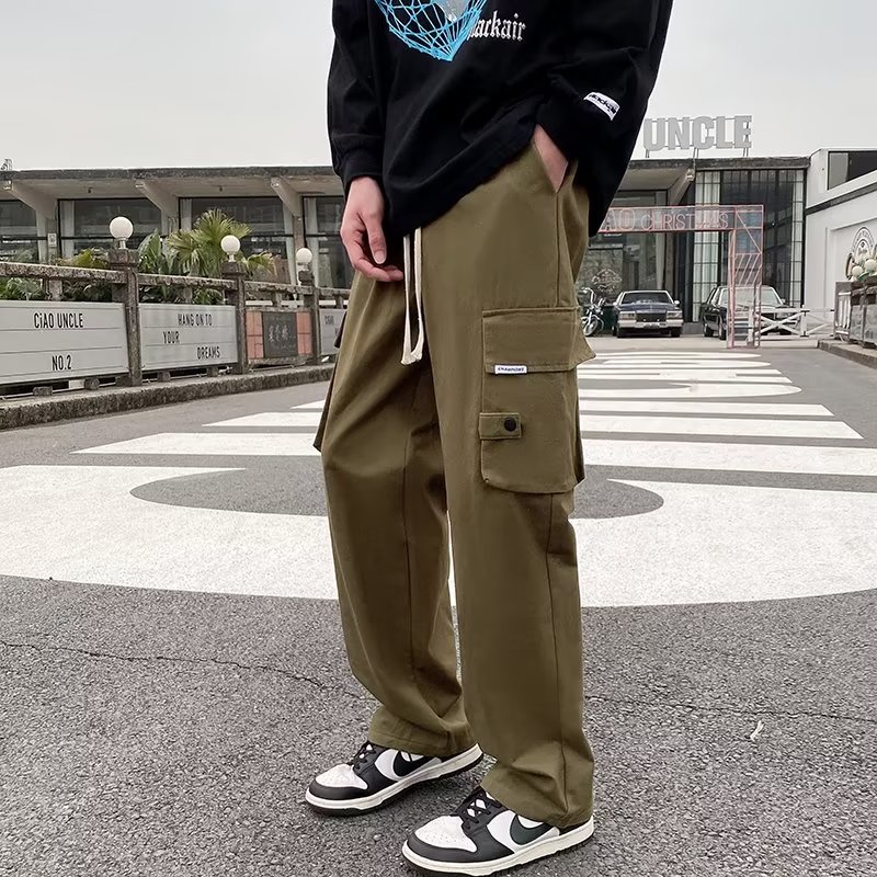 Quần Dài Chống Thấm Nước Dáng Suông Phong Cách Mỹ Thời Trang Xuân Thu Cho Nam