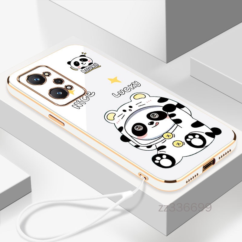 Ốp Điện Thoại Silicon Hình Gấu Trúc Cho Realme GT neo GT neo 2 Realme GT neo 3