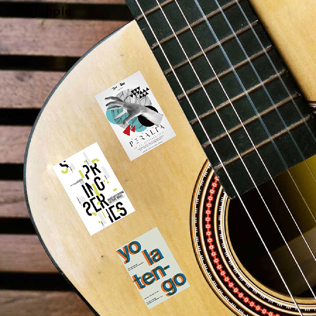 Set 40 Sticker Họa Tiết Graffiti Hoạt Hình Dán Trang Trí Xe Hơi / Guitar / Laptop