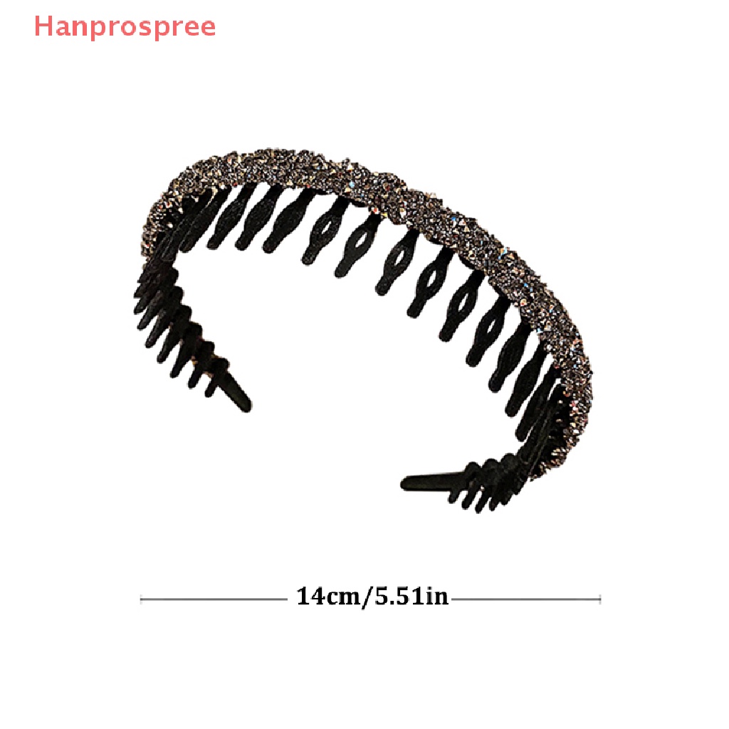 Băng Đô Cài Tóc Bằng Acrylic Đính Đá Chống Trượt Màu Trơn Thời Trang Cho Nữ