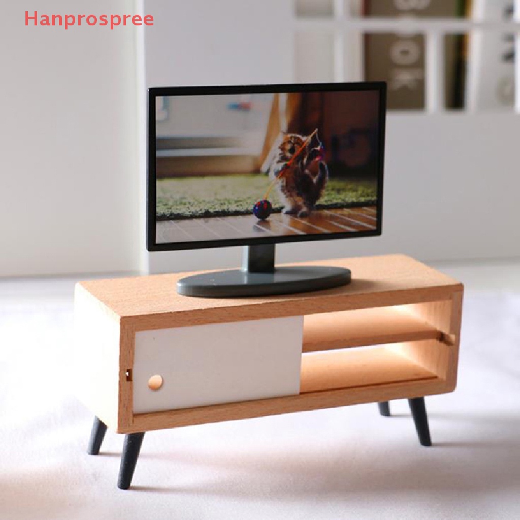 Mô Hình TV Phòng Khách Mini Tỉ Lệ 1: 12 Trang Trí Nhà Búp Bê