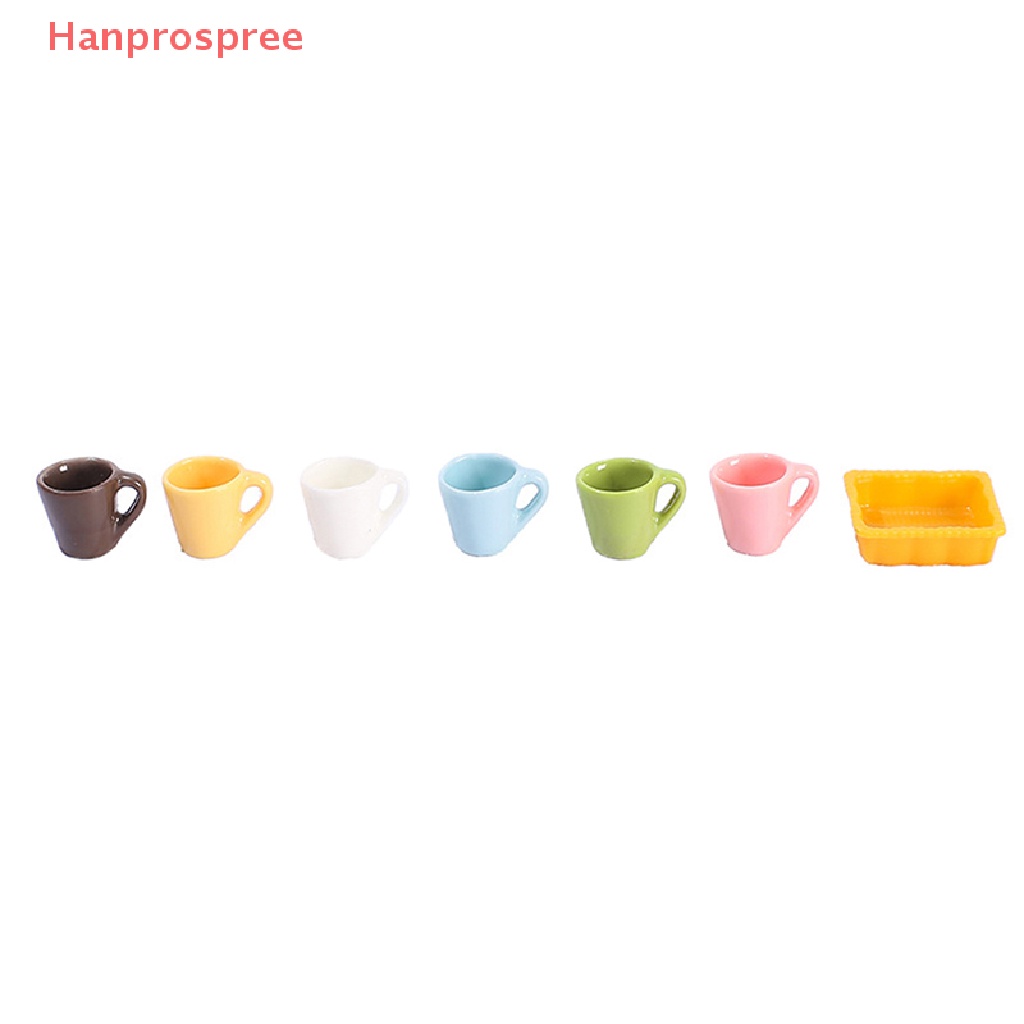 Set 4 Ly Tách Uống Trà / Cà Phê Tỉ Lệ 1: 12 Dùng Trang Trí Nhà Búp Bê