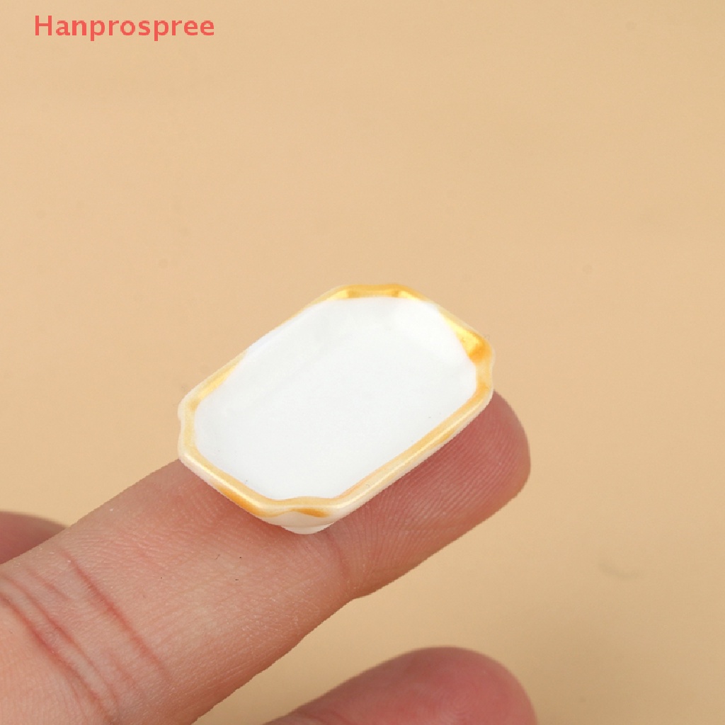 Bộ 4 Chén Dĩa Đựng Bánh Tráng Miệng Trang Trí Nhà Búp Bê Tỉ Lệ 1: 12