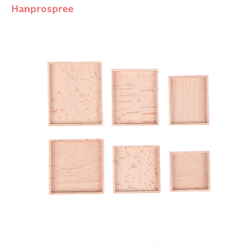 Khay Gỗ Mini Đựng Thức Ăn Trang Trí Nhà Búp Bê Tỉ Lệ 1: 12