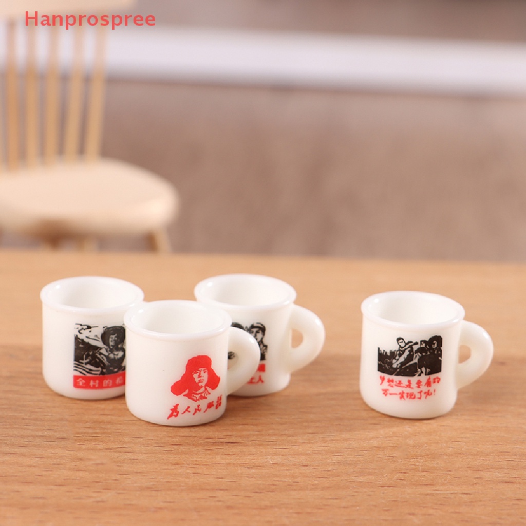 Bộ 10 Cốc Tráng Men Mini Trang Trí Nhà Búp Bê