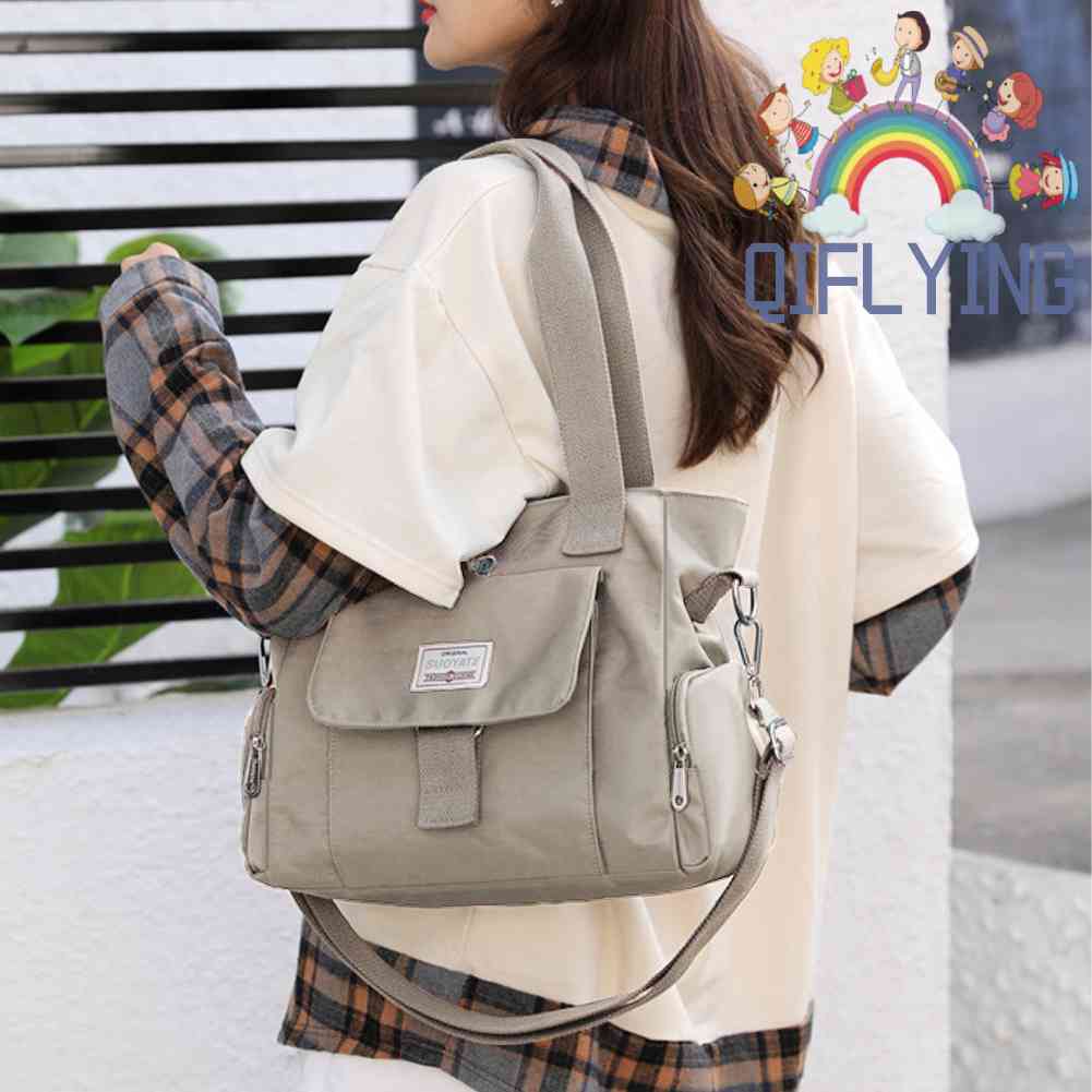 Túi Xách Đeo Vai Bằng Nylon Sức Chứa Lớn Thời Trang Đơn Giản Cho Nữ