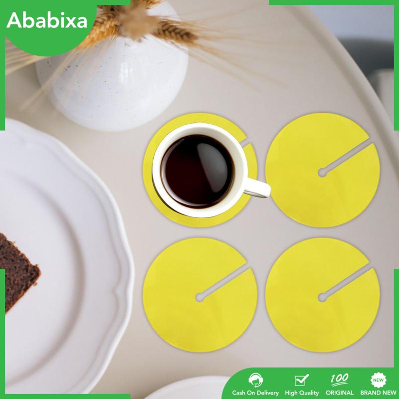 Bộ 4 Đế Lót Ly Chống Trầy Chịu Nhiệt Tái Sử Dụng Tiện Lợi