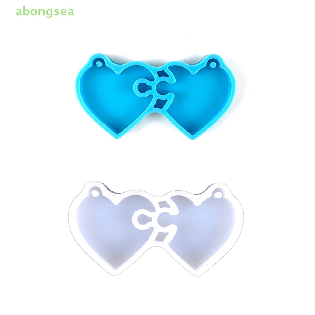 Khuôn Silicone Hình Trái Tim Làm Bông Tai DIY