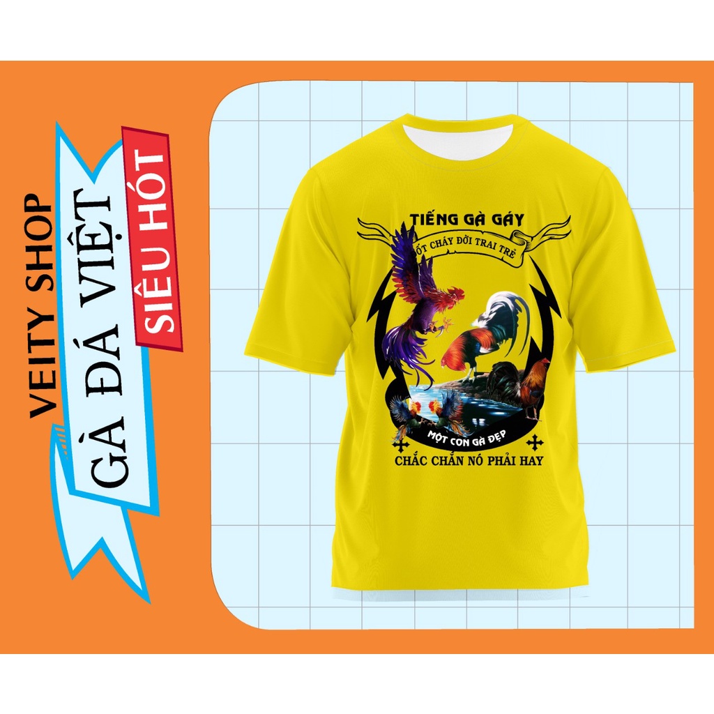 Áo in gà cho anh em mê gà , Áo màu gà chọi Gx23, Hàng thiết kế verity shop