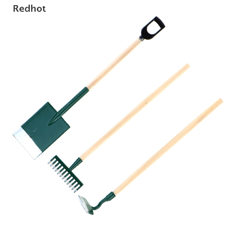 Bộ 3 Dụng Cụ Làm Vườn Mini Tỉ Lệ 1: 12 Trang Trí Nhà Búp Bê