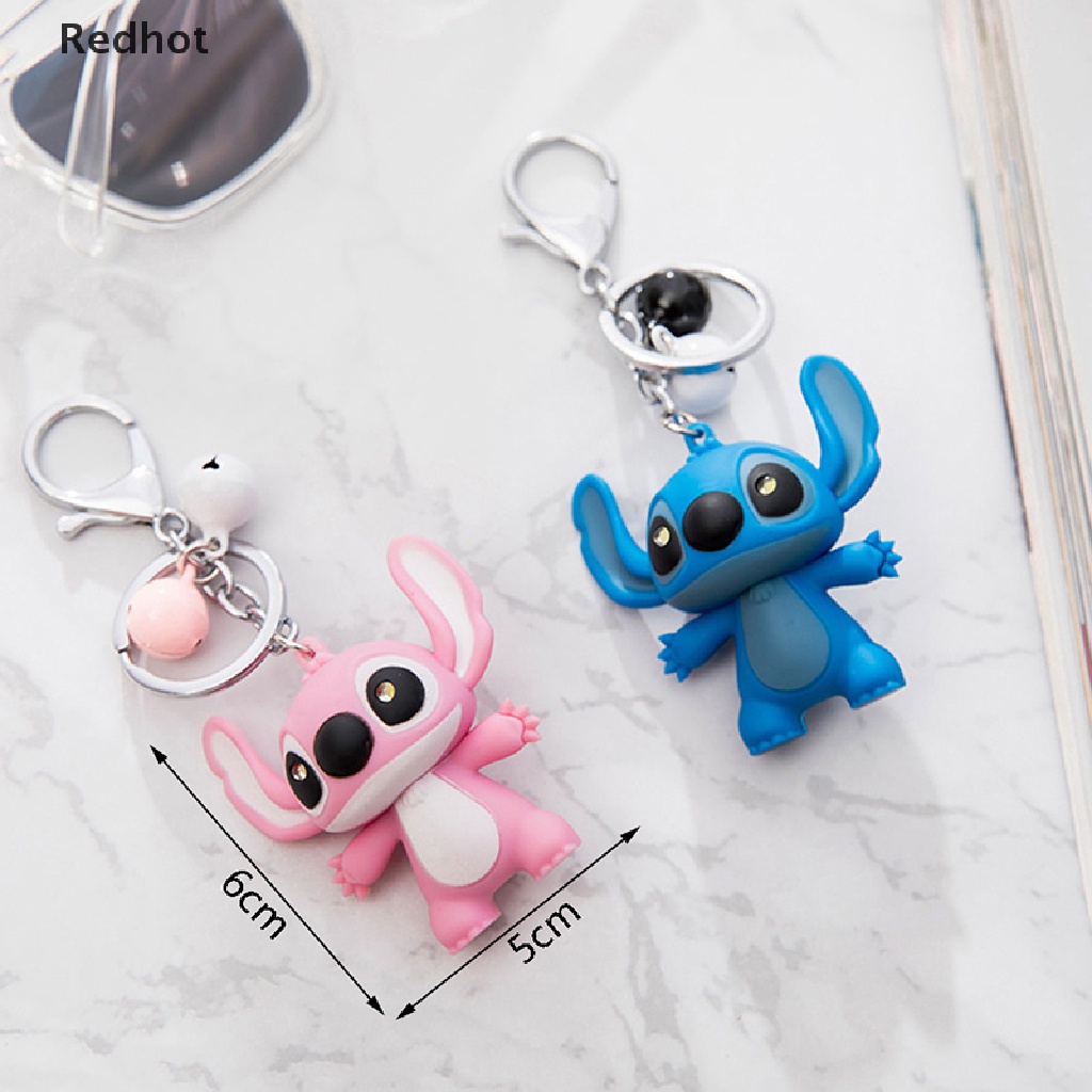 1 Móc Khóa Hình Nhân Vật Hoạt Hình Stitch Có Đèn LED