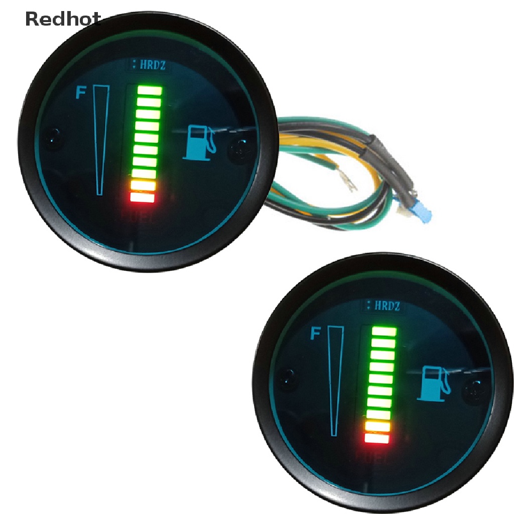 Đồng Hồ Đo Mức Nhiên Liệu 8 LED 12V / 24V 52mm Cho Xe Hơi Xe Máy