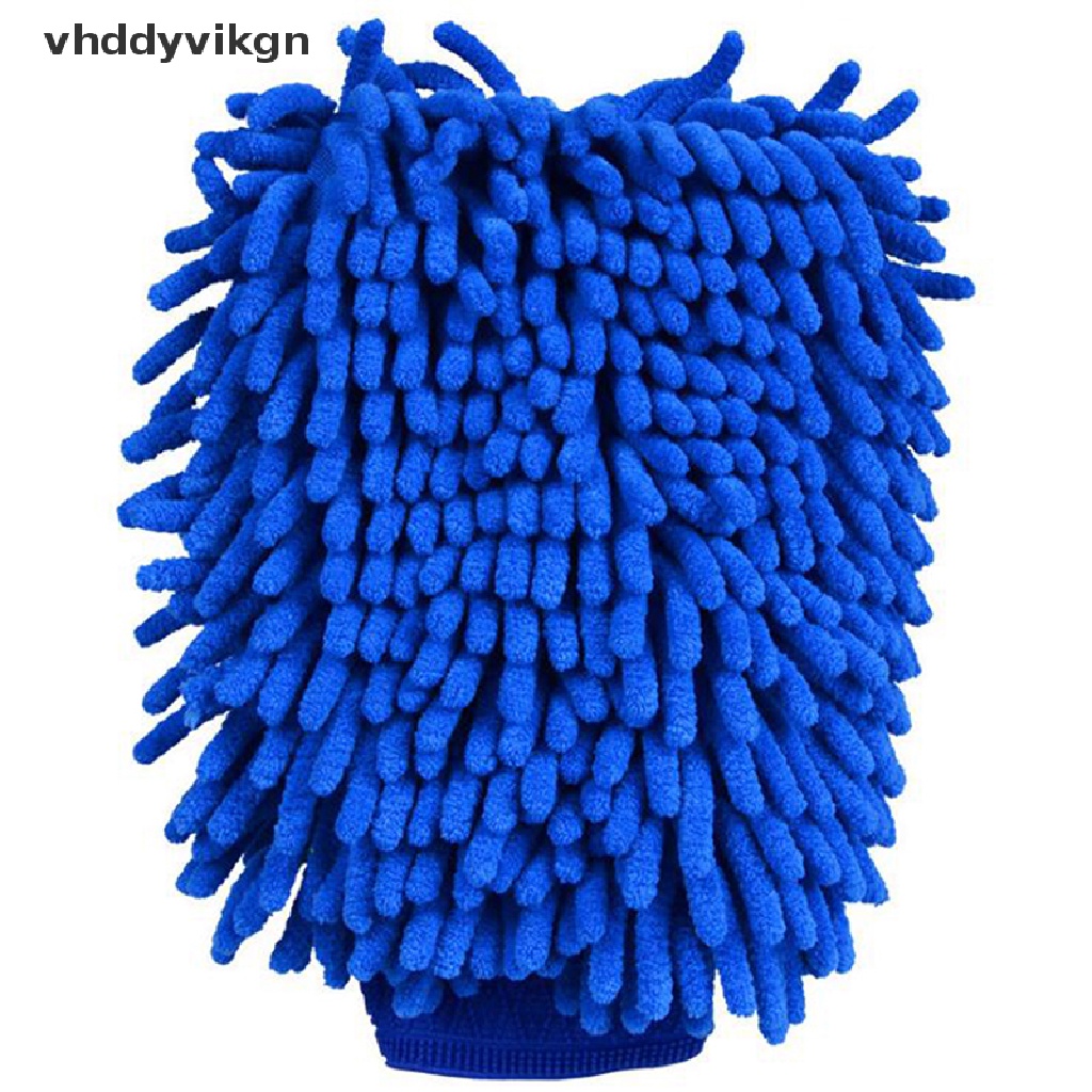 Găng Tay Vải Chenille Mềm Mại Dạng Lưới Dùng Để Rửa Xe Hơi