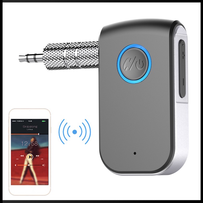 Bộ Thu Tín Hiệu Bluetooth 5.0 Aux 3.5Mm Cho Loa Xe Hơi