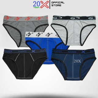  Quần lót nam cotton tam giác 5 cái đẹp cao cấp lưng cao VNO52 