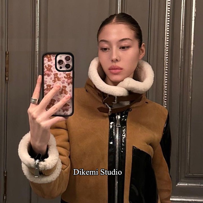 Ốp Điện Thoại Mềm Viền Đen Hình Gấu Hoạt Hình Dễ Thương Cho iphone 14pro / 13pro / 14promax / 13promax / 12 / 11 / xsmax / xr