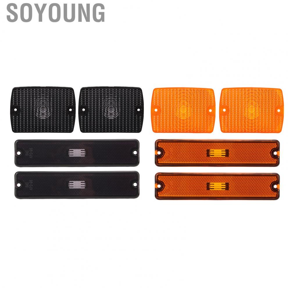 Soyoung Guard Side Marker Light Housings  Turn Signal Lens 56001378 Scratch Resistant High Strength Impact for Car