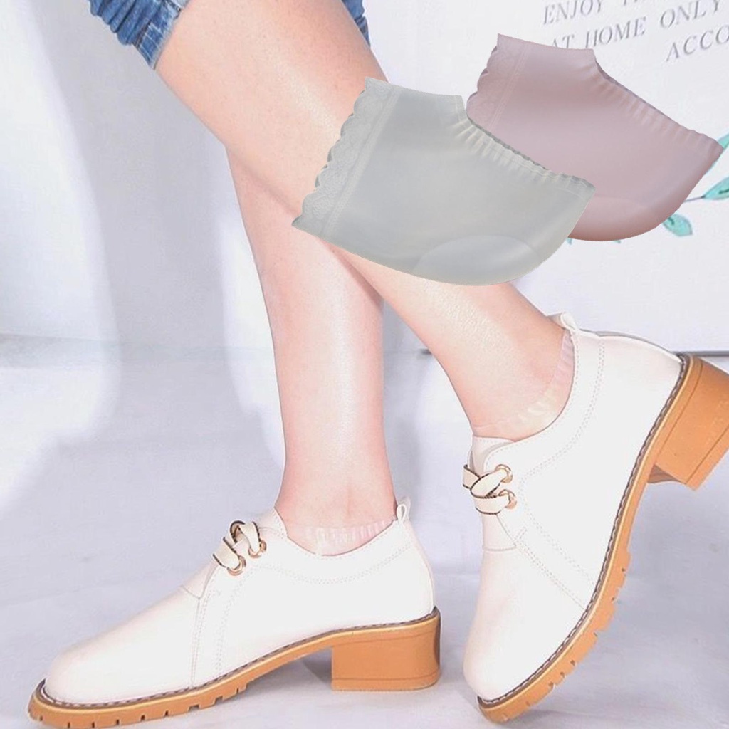 Vớ Silicone Mềm Bảo Vệ Gót Chân Dưỡng Ẩm Cho Nam Nữ J3W6