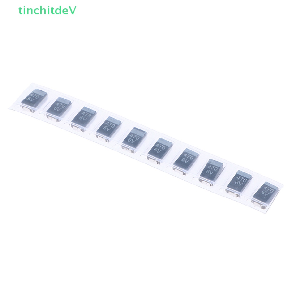 Set 10 Tụ Điện Loại D 6.3V470UF 477J 470UF 6V D7343 Chuyên Dụng