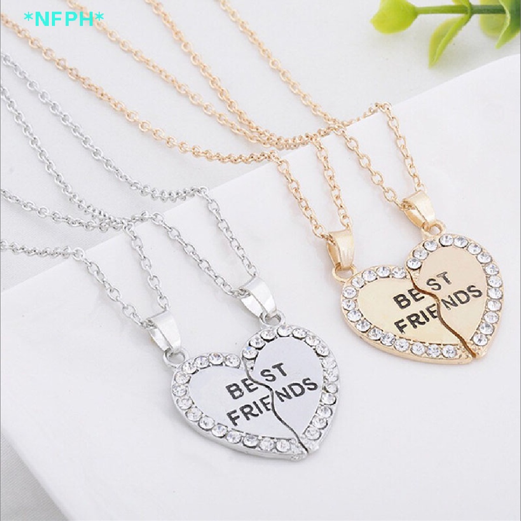 Vòng cổ Mặt Trái Tim Khắc Chữ Best Friend Thời Trang Dành Cho Nữ Mới