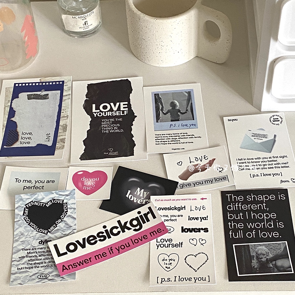 Miếng Dán Trang Trí Sổ Tay Chủ Đề Dễ Thương