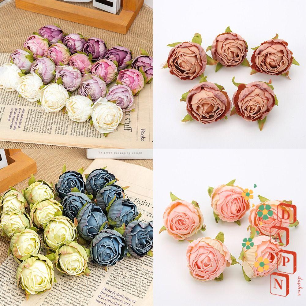 10 Đầu Hoa Hồng 4cm Tự Trang Trí Bánh Kem