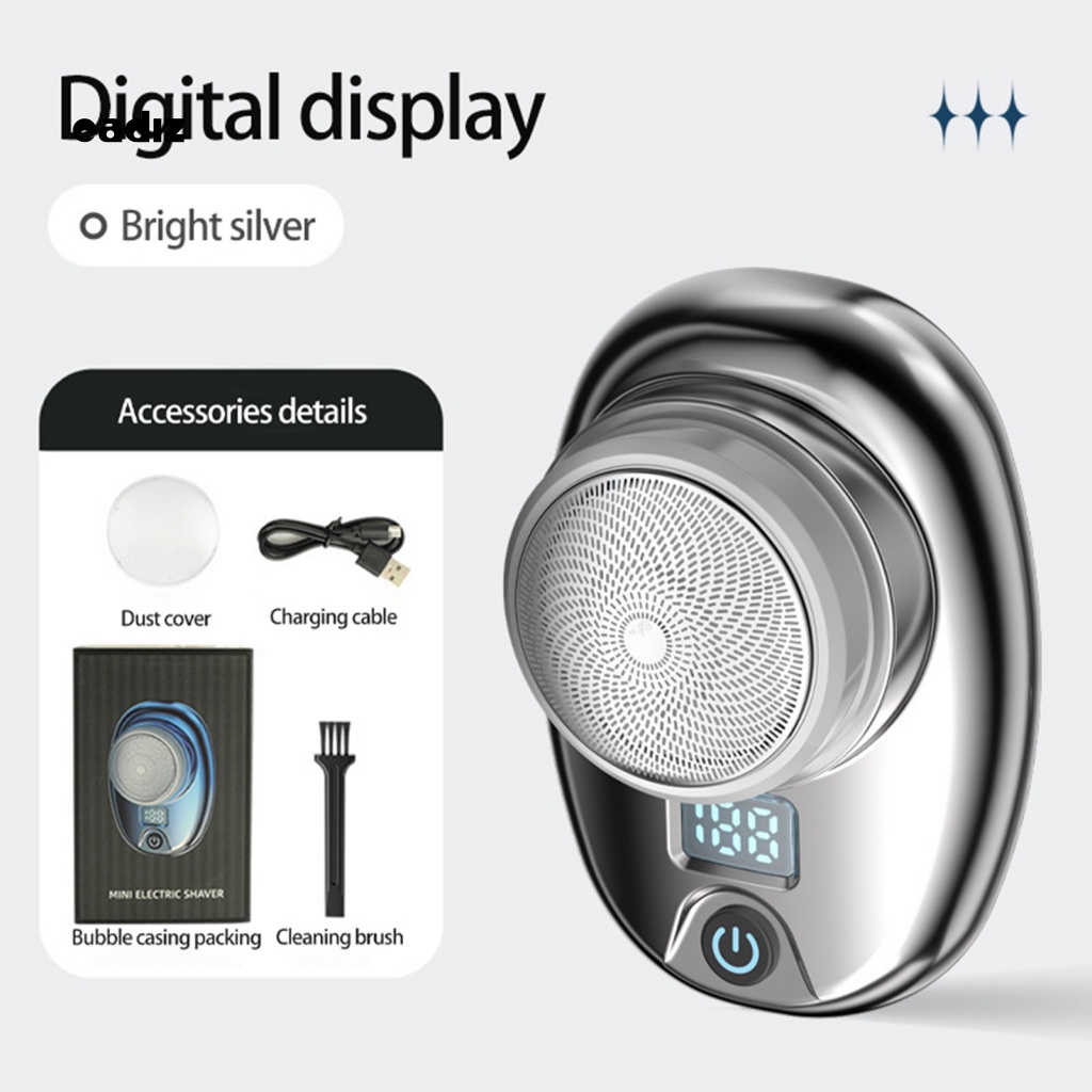 1 Bộ Tông Đơ Cạo Râu Cầm Tay 500mAh Mini Có Màn Hình LCD Kèm Cọ Vệ Sinh Tiện Dụng