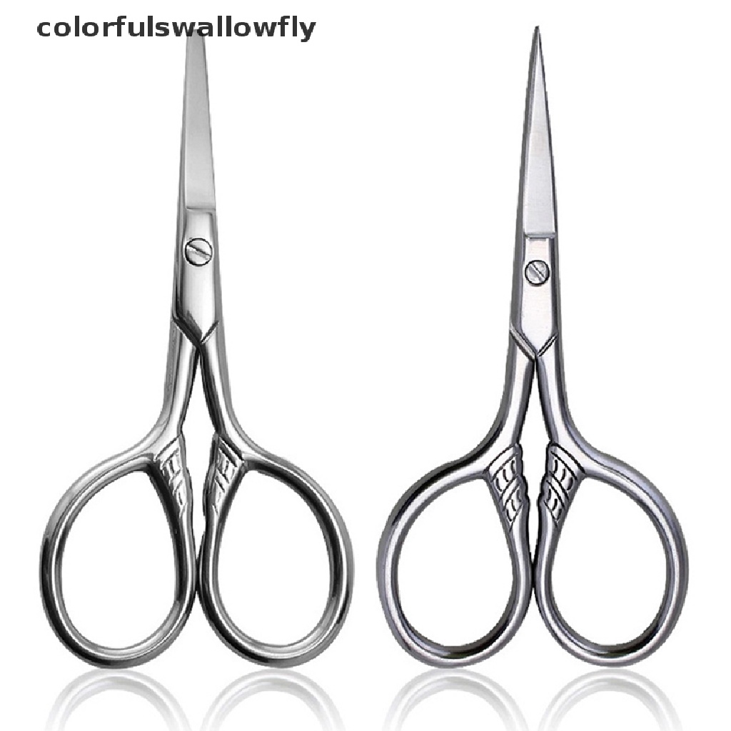 1 Kéo Cắt Lông Mày / Lông Mi / Mũi Bằng Thép Không Gỉ Nhiều Màu Sắc CSF