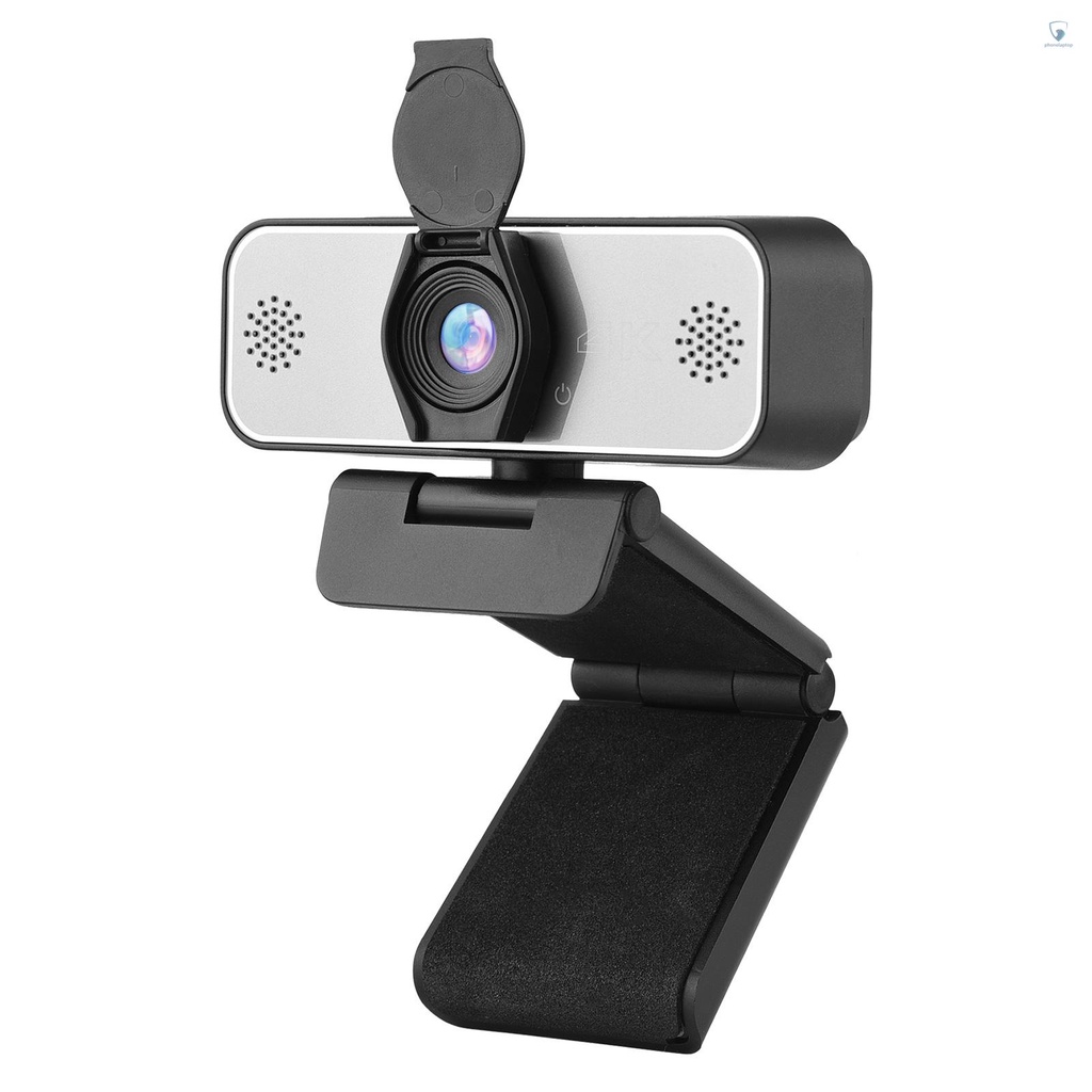 Webcam 4K Ultra HD USB Kèm Micro Với Vỏ Bảo Vệ Lens Cho Họp Trực Tuyến / Họp Trực Tuyến / Laptop / Máy Tính
