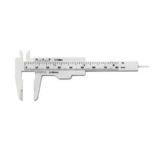 0-80mm Double Scale Plastic Vernier Caliper Mini Ruler Measurement Tool