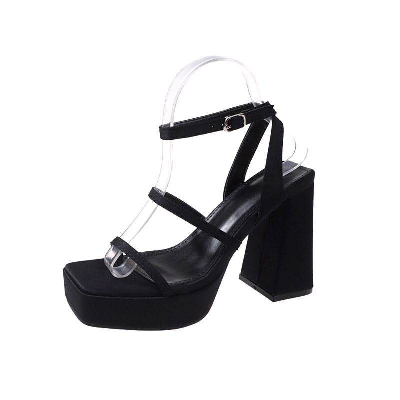 Giày búp bê Cao Gót Sandal Quai Ngang Thời Trang Mùa Hè 2023 Cho guốc Nữ dép cao gót nữ dày cao gót sục nữ dép thời trang mary jane