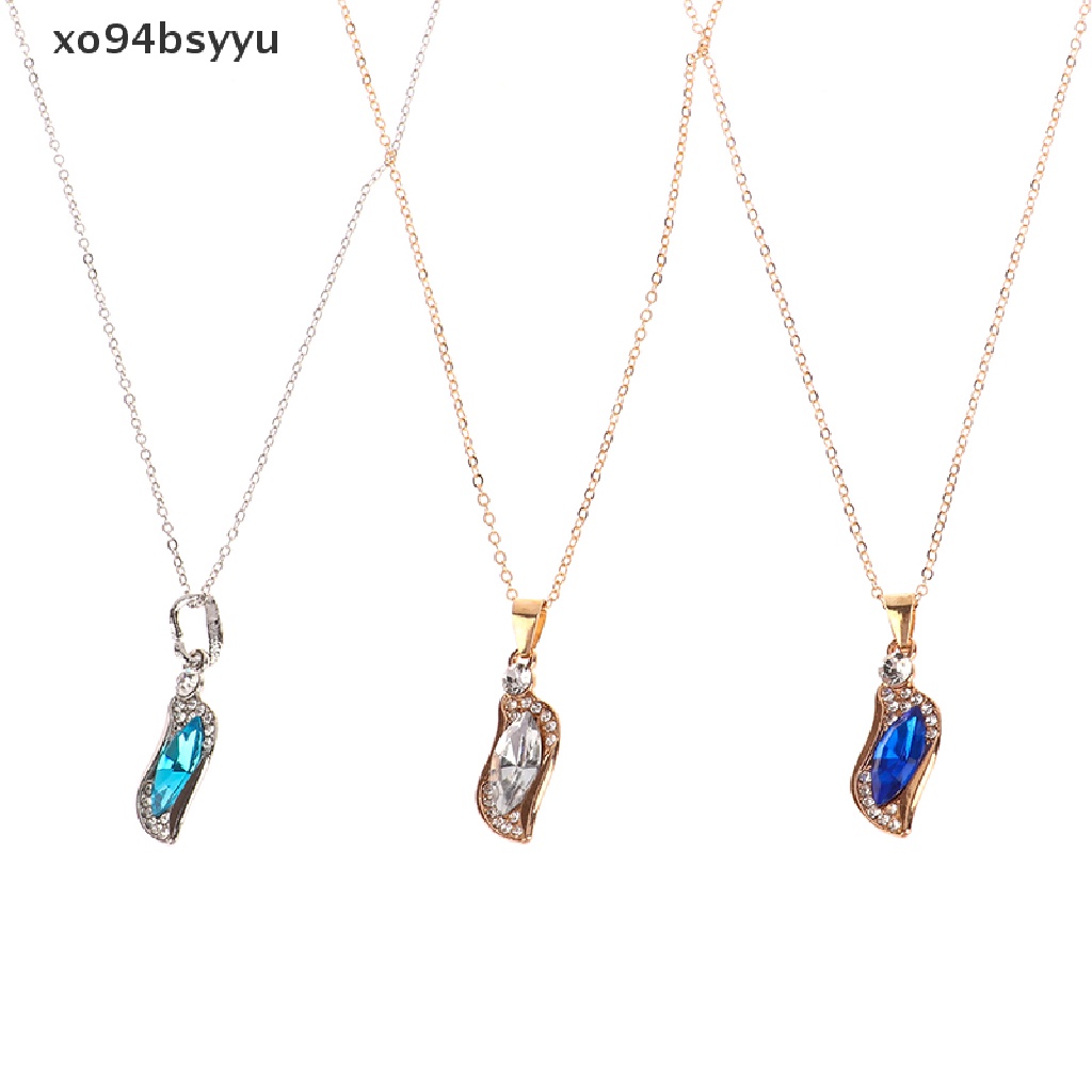 Bộ Trang Sức xo94bsyyu Màu Vàng / Bạc Đính Pha Lê Sang Trọng Cho Nữ