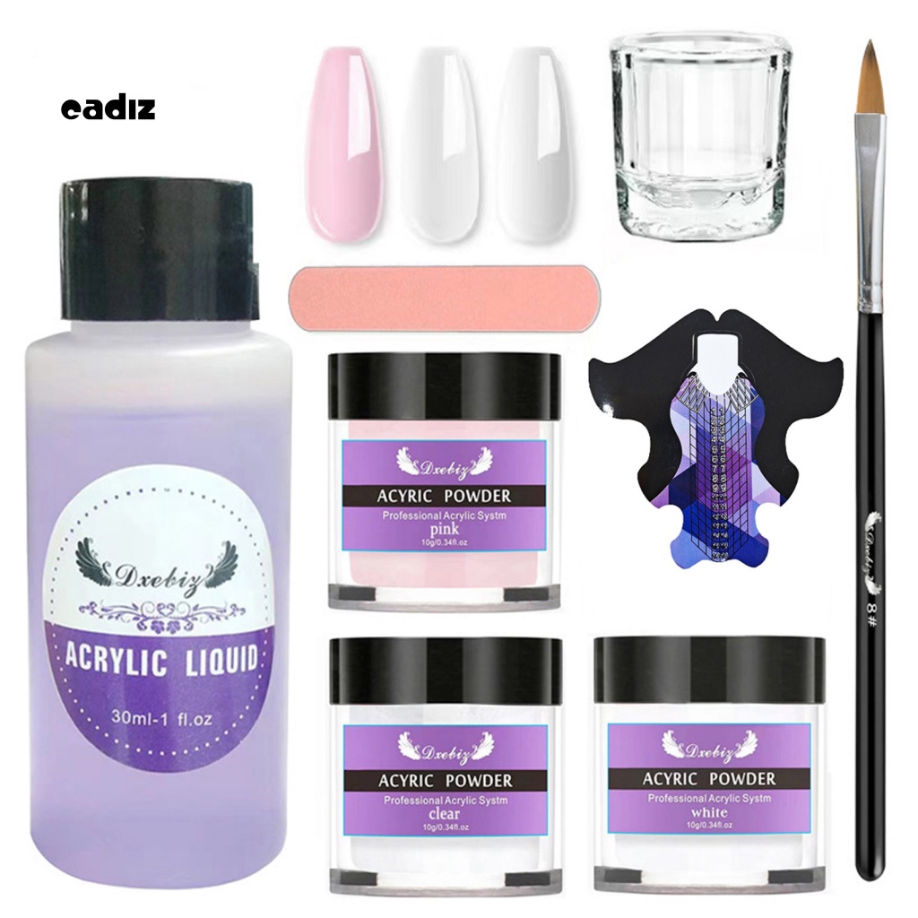 Bộ 10 Cây Dũa Móng Tay Lấp Lánh Chuyên Dụng Cho Trang Trí Móng Nghệ Thuật