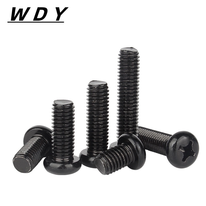 Vít Đầu Tròn Bằng Thép Không Gỉ 304 M2M2.5 M3M4M5 Màu Đen Chuyên Dụng