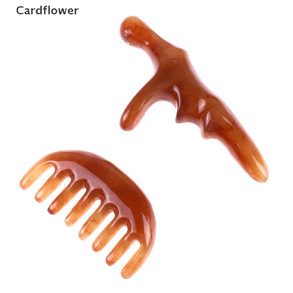 &lt; Cardflower &gt; Lược Mát Xa Toàn Thân Răng Thưa Tự Nhiên