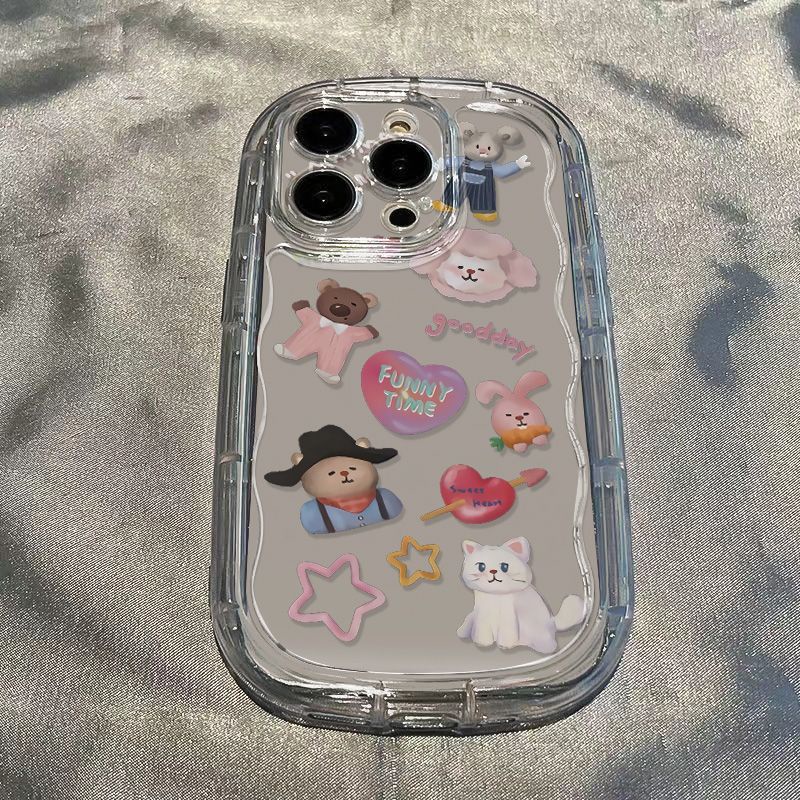 ✅Ốp Điện Thoại Dẻo Trong Suốt Họa Tiết Hoạt Hình Kingdom JDFQ Cho Iphone 1112promax xr / 13 7xsiPhone14 8p